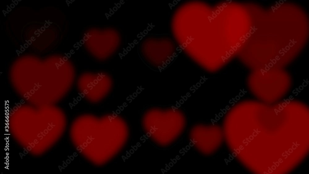 Abstract shiny heart shape bokeh lights. Abstract glitter defocused background. Seamless looping animation. Abstract shiny heart shape bokeh lights. Abstract glitter defocused background. Seamless looping animation.