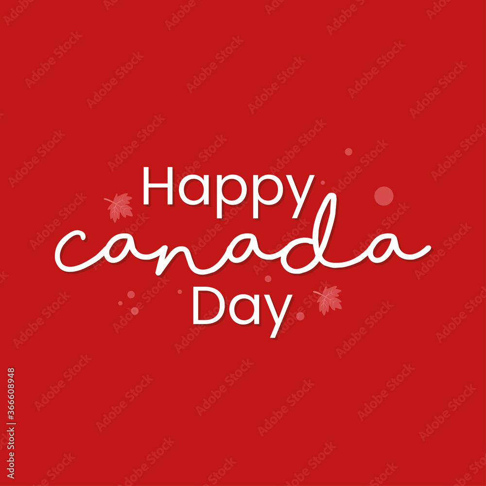 Naklejka premium Canada day card