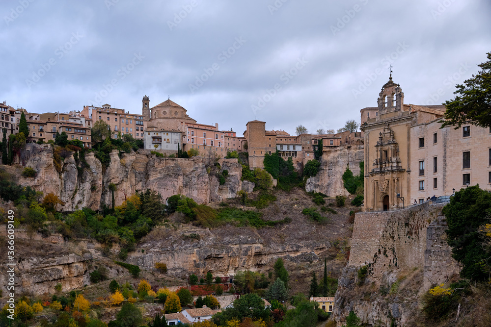 Hanging houses of Cuenca, Spain. Casas Colgadas.