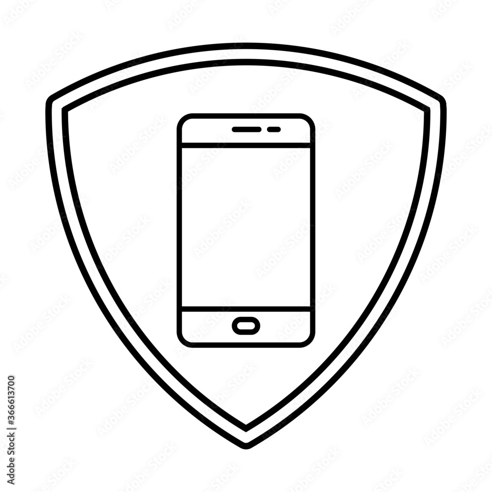 Telephone security icon Telephone security icon
