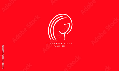 Logo for a beauty salon or procedures for hair cosmetics or hairdresser
