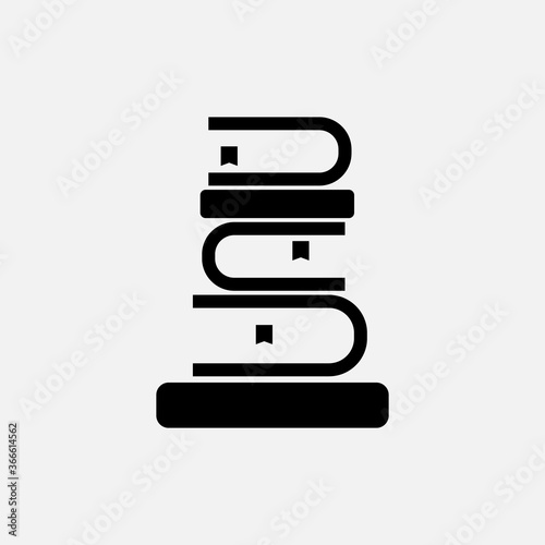 Back to school, books, education and studying concept. Line icon design.