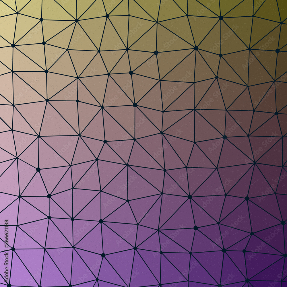 Obraz premium Electric Purple color Abstract color Low-Polygones Generative Art background illustration