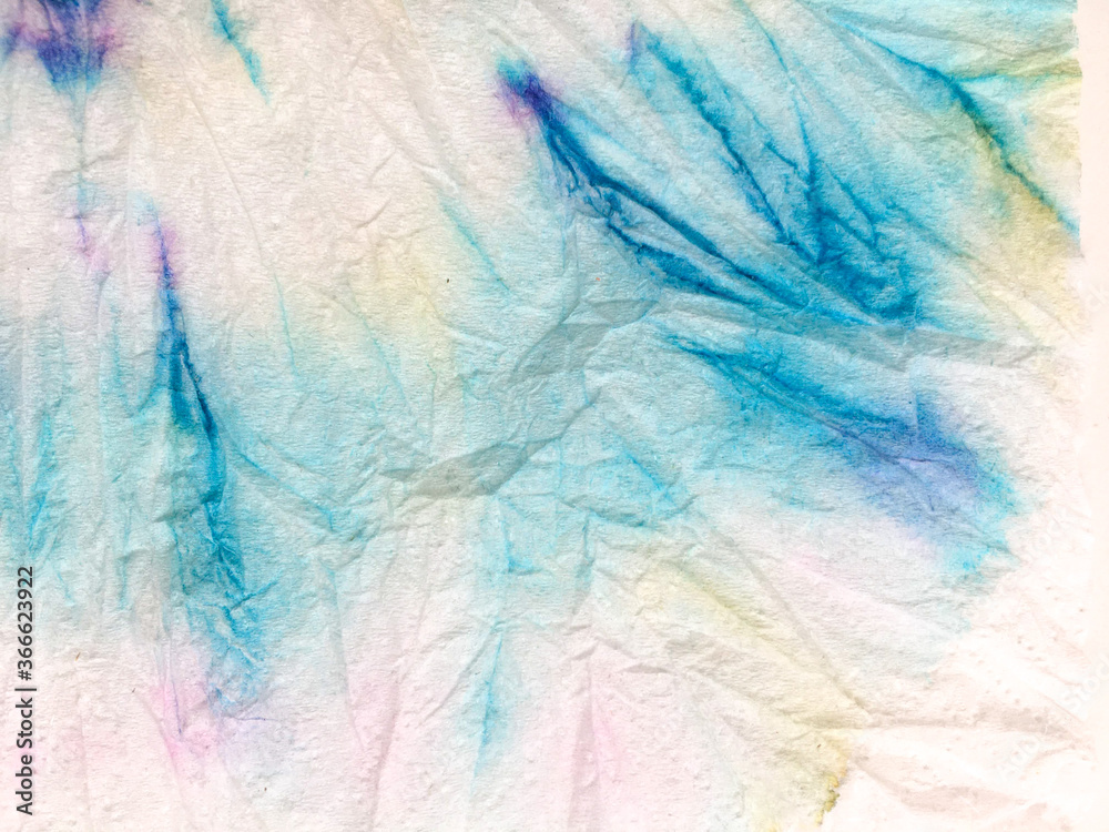 Fototapeta premium Tie Dyeing. Tie Modern Indonesian Border. Spiral Silk Dots Apparel. Background Tie Dyeing. Peace Hippie Abstract Element. Tie Silk.