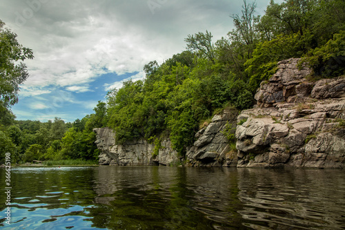 landscape photography water canyon rocks picturesque scenic view of moody summer day