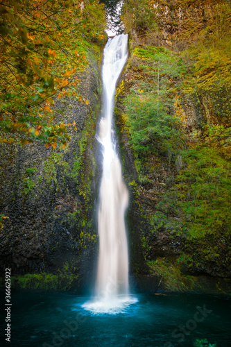 Horsetail Falls Cascade  Columbia River Gorge  Oregon