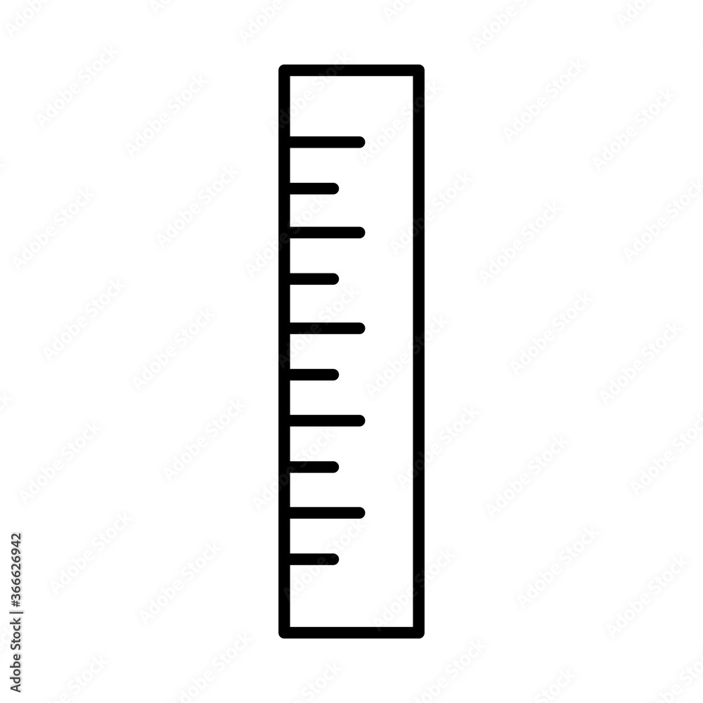 ruler measure tool repair maintenance and construction equipment line style icon ruler measure tool repair maintenance and construction equipment line style icon
