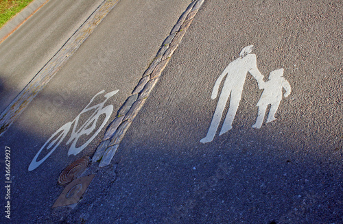 Road Marking Pedestrians, Helsinki, Finland