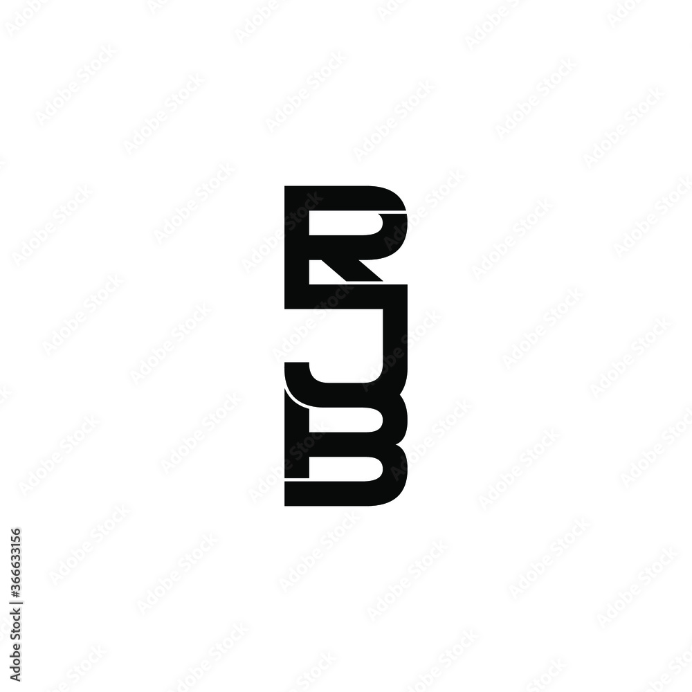rjb letter original monogram logo design rjb letter original monogram logo design