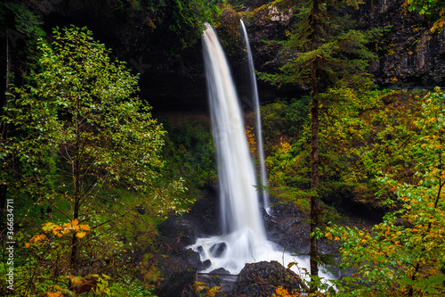 North Falls Cascades  Silver Falls State Park  Oregon