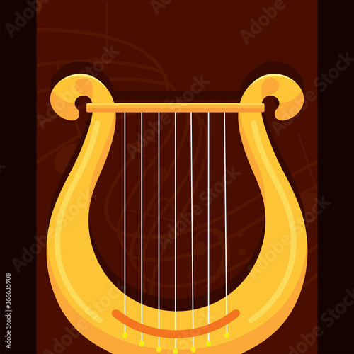 Lyric harp. Lyre