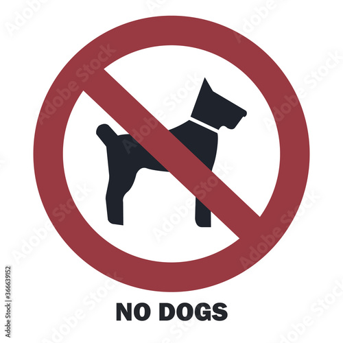 No dogs sign