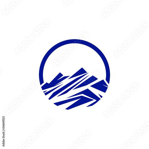 Mountain logo - vector logo template illustration. Outdoor adventure creative badge sign. Graphic design element
