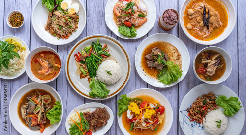 Fototapeta Naklejka Na Ścianę i Meble -  Thai Street Food Mixes 