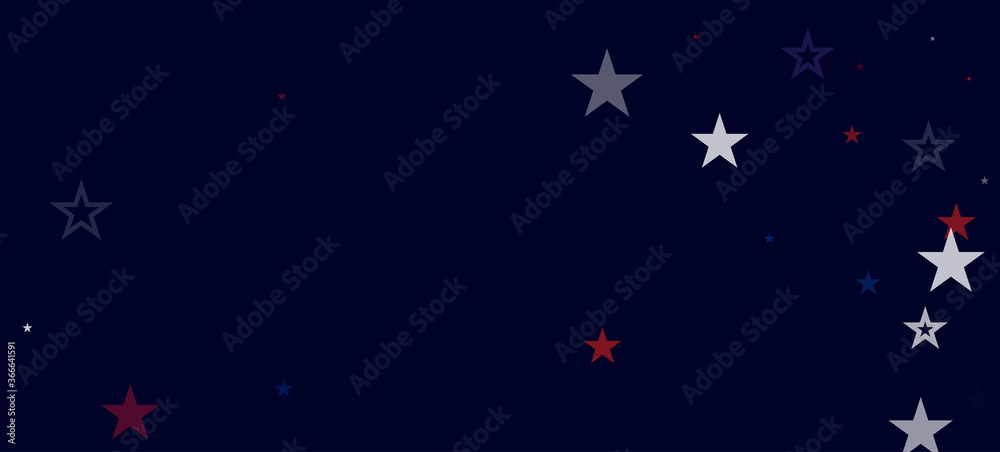 National American Stars Vector Background. USA Independence 11th of November President's Veteran's Labor 4th of July Memorial Day 