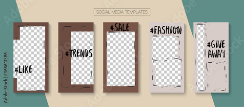 Mobile Stories Vector Collection.