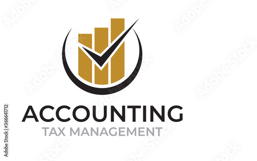 Accounting Tax management logo design