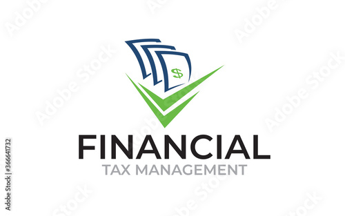 Accounting Tax management logo design