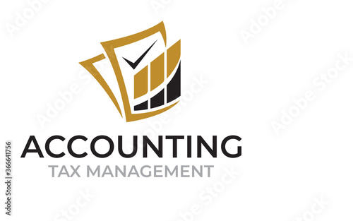Accounting Tax management logo design