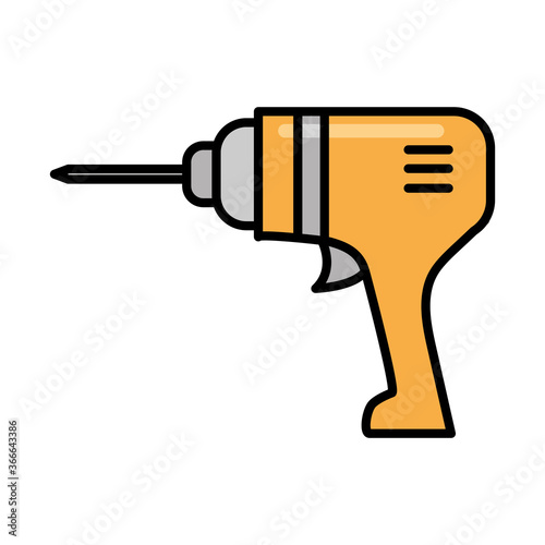 hand drill tool repair maintenance and construction equipment line and fill