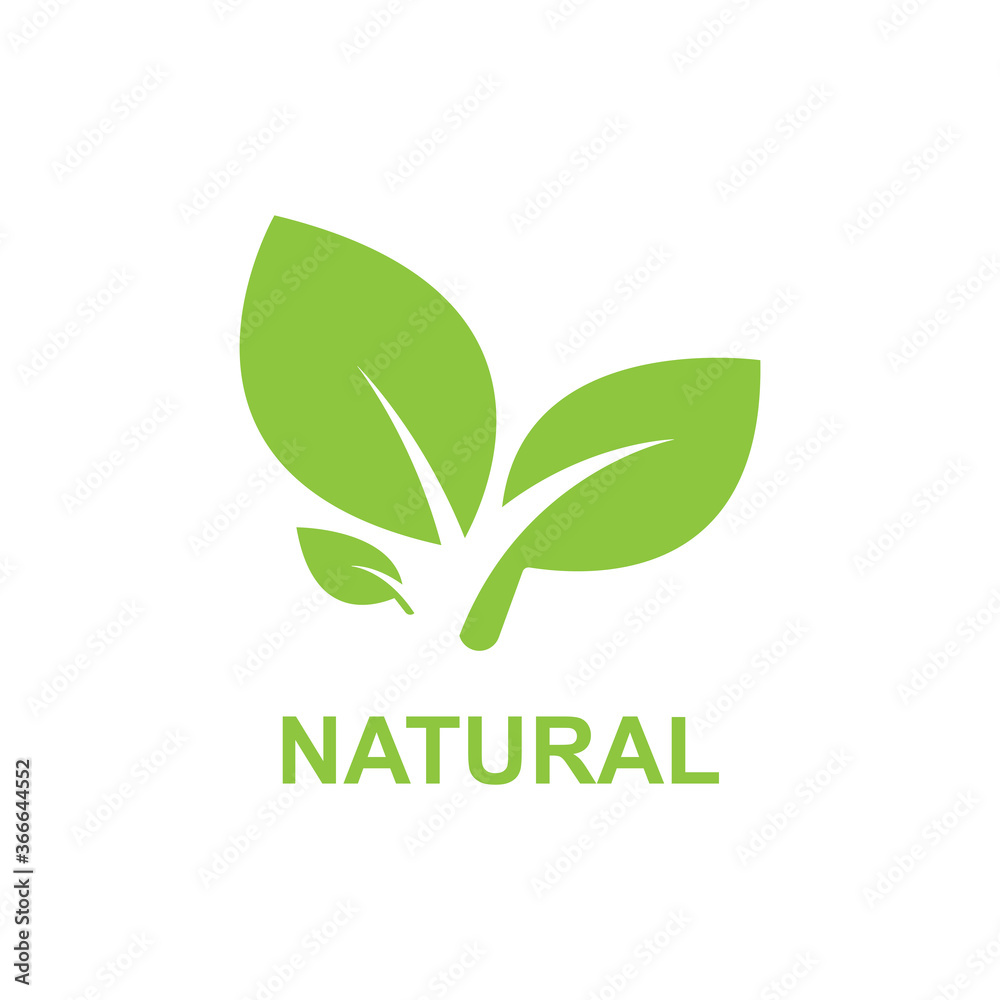 natural leaf icon vector natural leaf icon vector