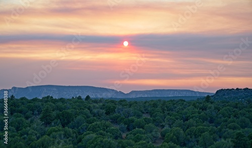 Smoky Sunset in Arizona