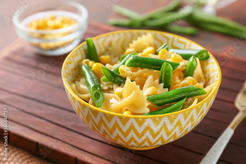 Delicious farfalle pasta sa...