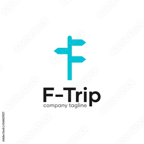 F Trip Travel and Tour Logo Design