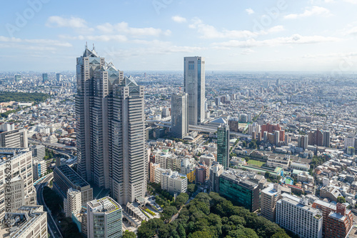 東京都庁南展望台から見た 東京の街並み