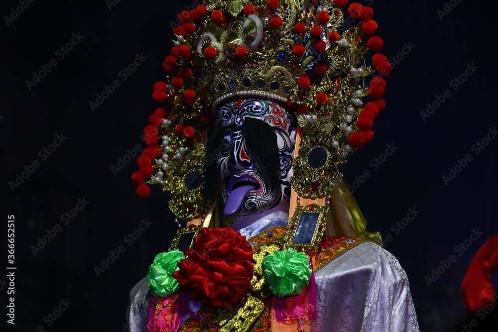 Fototapeta premium the Earth God parade. The Earth God is believed to protect villages and homes.