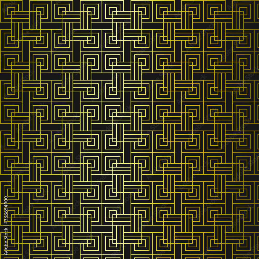 premium seamless geometric pattern  with gradient gold color. fit for background tile texture etc