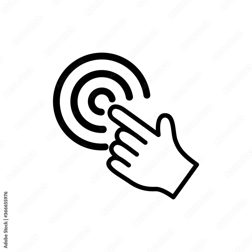 Pointer Hand Cursor Icon vector illustration Pointer Hand Cursor Icon vector illustration