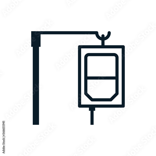 Blood transfusion outline icons. Vector illustration. Editable stroke. Isolated icon suitable for web, infographics, interface and apps.