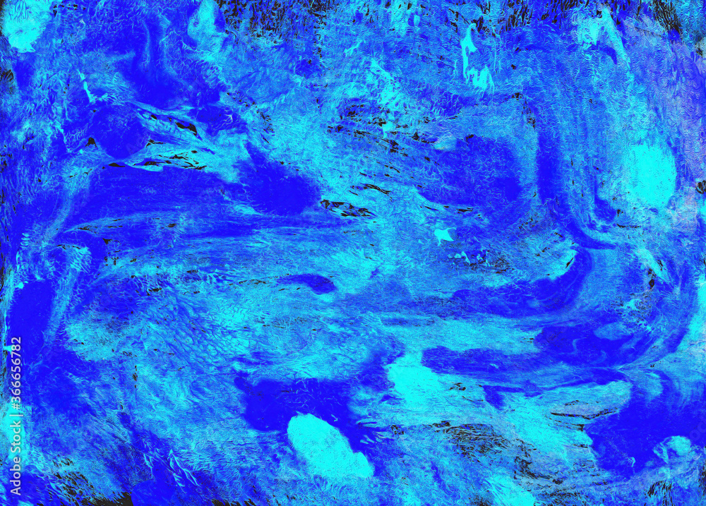 Grunge Blue Watercolor Background Painted Texture