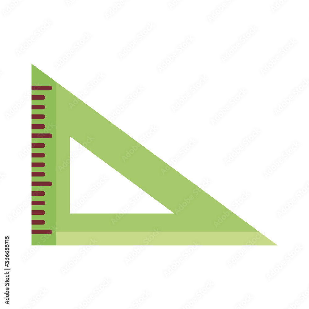 rule school supply flat style icon rule school supply flat style icon