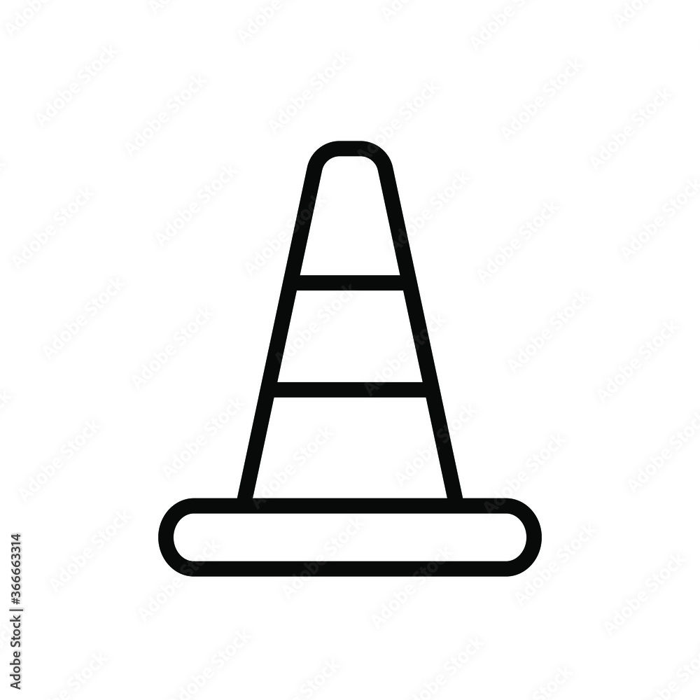 Roadblock icon vector Roadblock icon vector