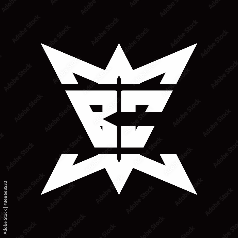 BO Logo monogram with crown up down side design template BO Logo monogram with crown up down side design template