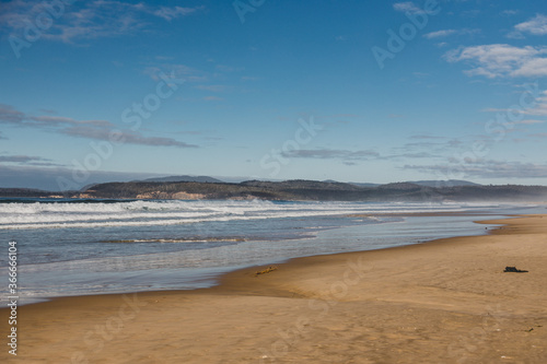 pristine untouched Australian beach in Marion Bay in Tasmania with no people