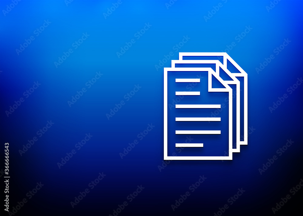 Page documents icon electric blue abstract design background illustration Page documents icon electric blue abstract design background illustration