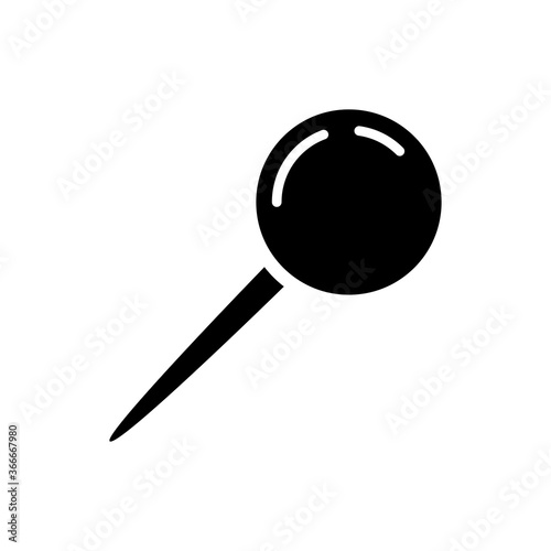 push pin icon vector design trendy