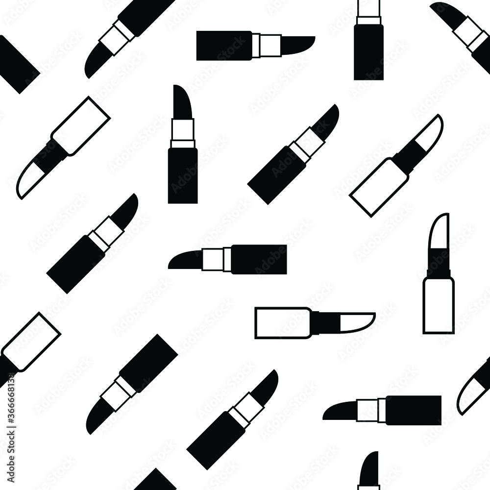 Obraz premium lipsticks seamless pattern