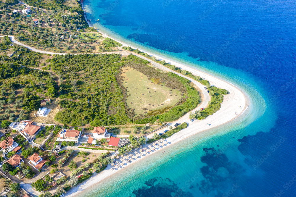 Amazing beach of Agios Dimitrios, Alonnisos, Greece.