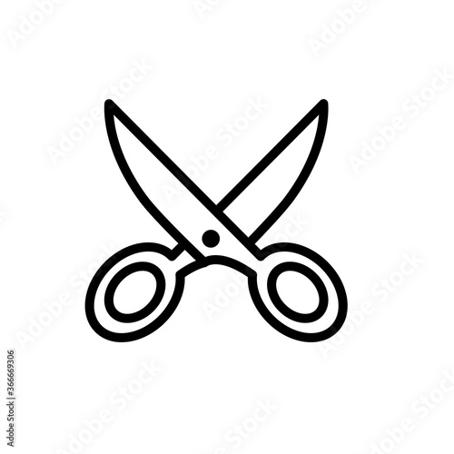 scissor icon vector trendy design