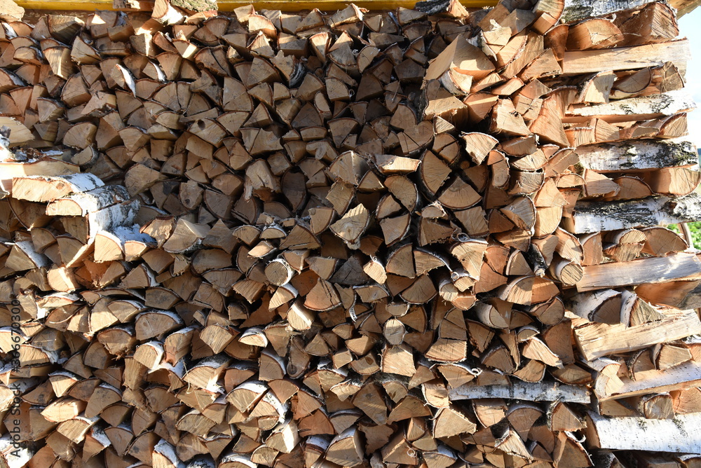 Wood burning stove. Firewood for furnace heating. Warehouse for firewood for stove Wood burning stove. Firewood for furnace heating. Warehouse for firewood for stove
