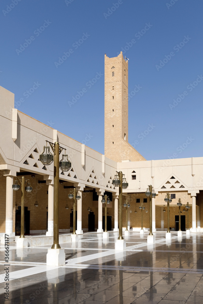 Imam Turki bin Abdullah Mosque near Dira Square in downtown Riyadh in Kingdom of Saudi Arabia