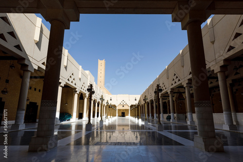 Imam Turki bin Abdullah Mosque near Dira Square in downtown Riyadh in Kingdom of Saudi Arabia