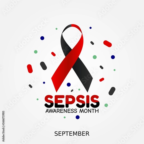 September is Sepsis Awareness Month Vector Illustration