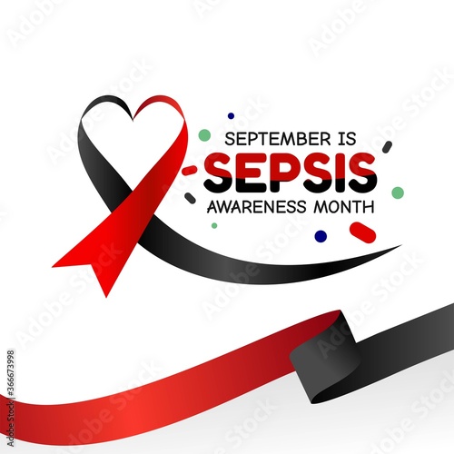 September is Sepsis Awareness Month Vector Illustration