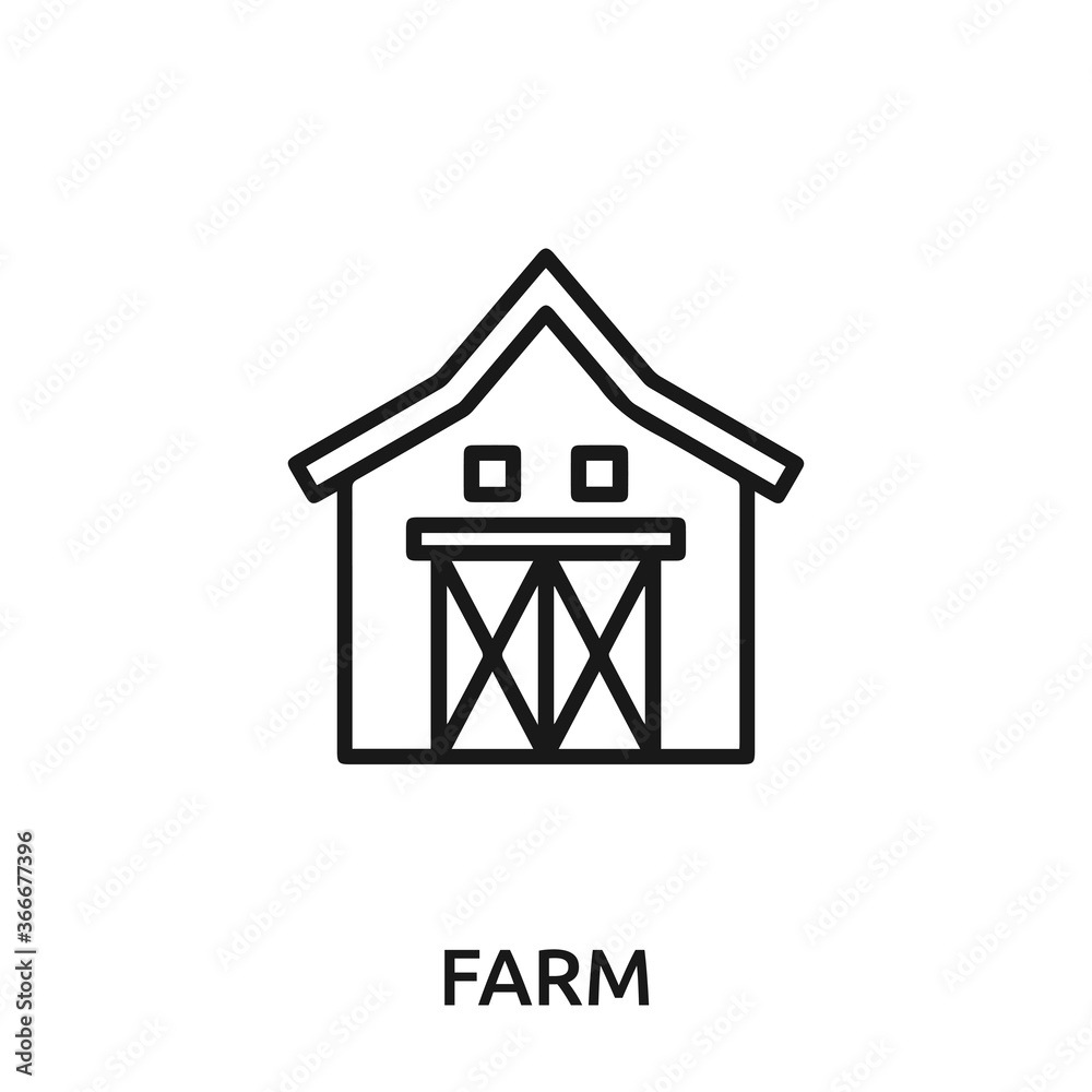 farm icon vector. Grass sign symbol for modern design. farm icon vector. Grass sign symbol for modern design.