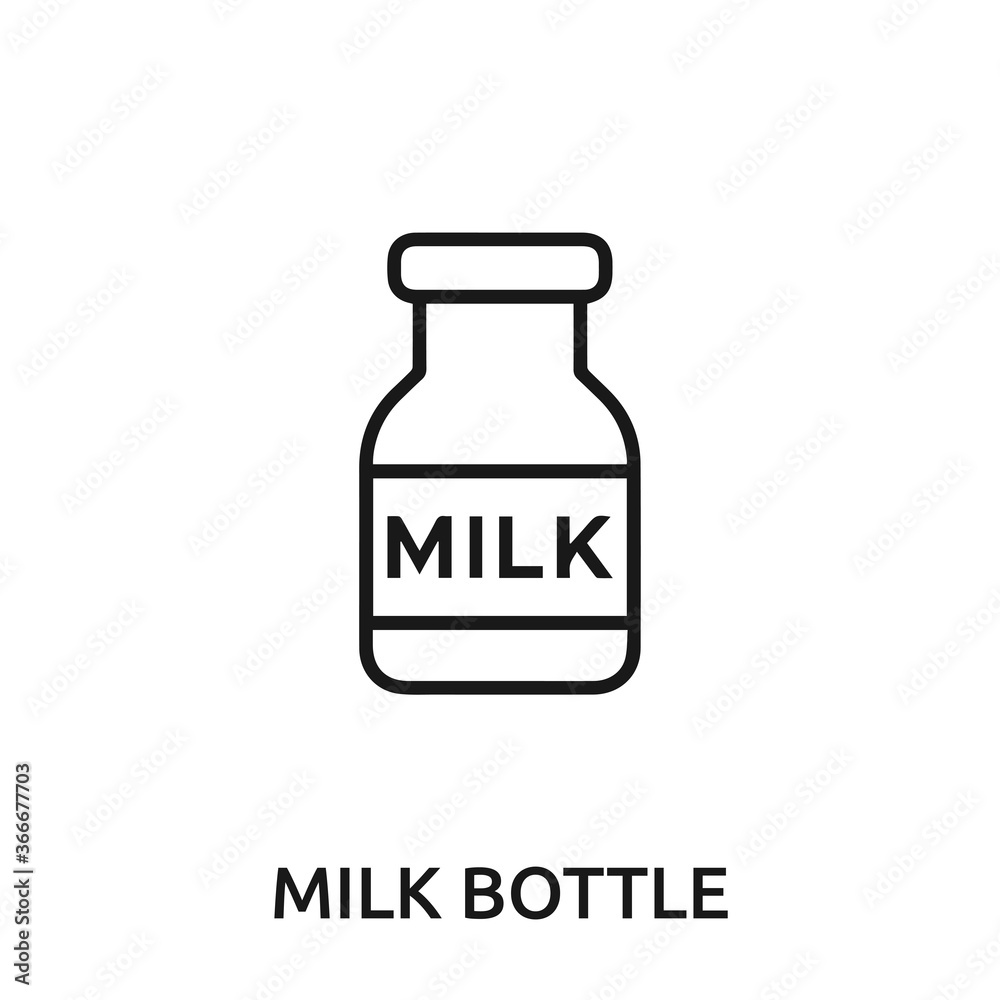 milk bottle icon vector. milk bottle sign symbol for modern design. milk bottle icon vector. milk bottle sign symbol for modern design.